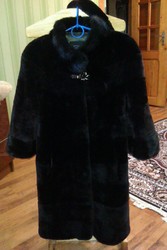 Новая шубка из мутона и норки